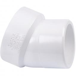 Genova Products PVC DWV 22-1/2° Street Elbow