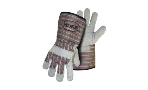 Boss Men's Indoor/Outdoor Gauntlet Cuff Work Gloves