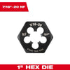 Milwaukee SAE 1 Hex Threading Dies