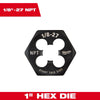 Milwaukee SAE 1 Hex Threading Dies
