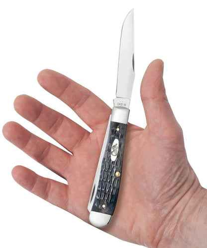 Case Knives Pocket Worn® Crandall Jig Gray Bone Trapper