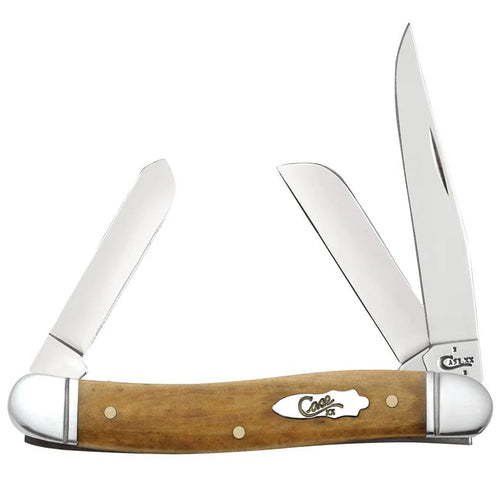 Case Knives Smooth Antique Bone Medium Stockman