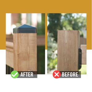 Nuvo Iron USA Eazy-Cap™ Patented Pyramid Post Caps