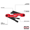 Milwaukee 11-Key Electrician's Folding Hex Key Set - SAE