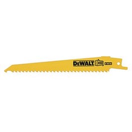 Bi-Metal Reciprocating Saw Blade, 6 TPI, 6-In.