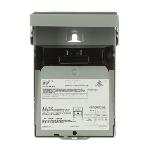 Midwest Electric 60 Amp 240-Volt Non-Fuse Metallic AC Disconnect