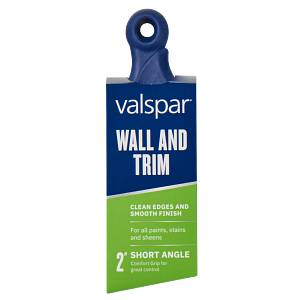 Valspar® Wall and Trim Short Rubber Handle Angle 2-in Brush