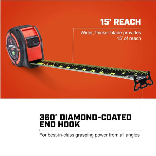 Crescent Lufkin 1-1/4 x 25' Workhorse Nite Eye™ Tape Measure