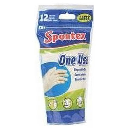 Spontex One Use Latex Disposable Gloves