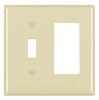 Legrand Pass & Seymour Combination Openings, 1 Toggle Switch and 1 Decorator, Two Gang