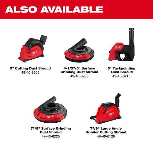 Milwaukee 7 / 9 Large Angle Grinder Cutting Shroud
