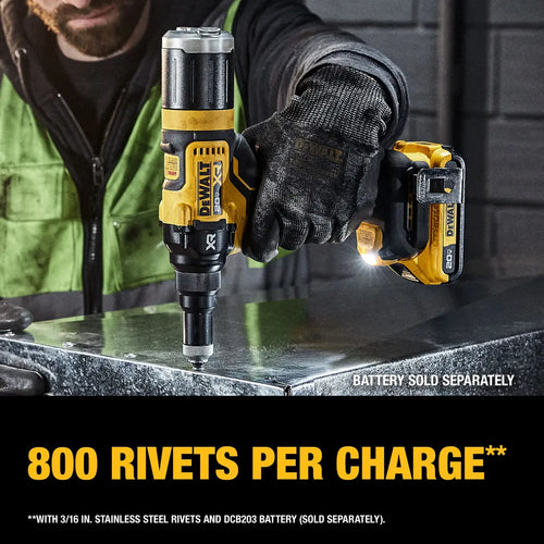 DeWalt 20V MAX* XR® Brushless Cordless 3/16 in. Rivet Tool (Tool Only)