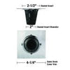 Danco Square Hair Catcher for Shower Drain in Chrome