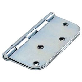 Door Hinge, Interior, Zinc, 4-In.