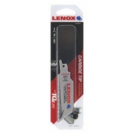 Lazer Reciprocating Saw Blade, Carbide Tipped, 8 TPI, 4-In.
