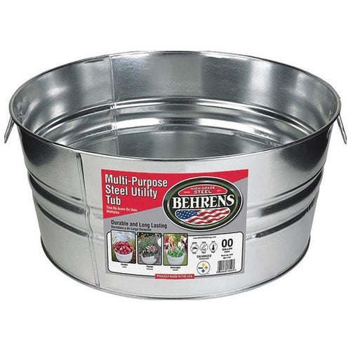 BEHRENS MULTI-PURPOSE GALVANIZED STEEL UTILITY TUB