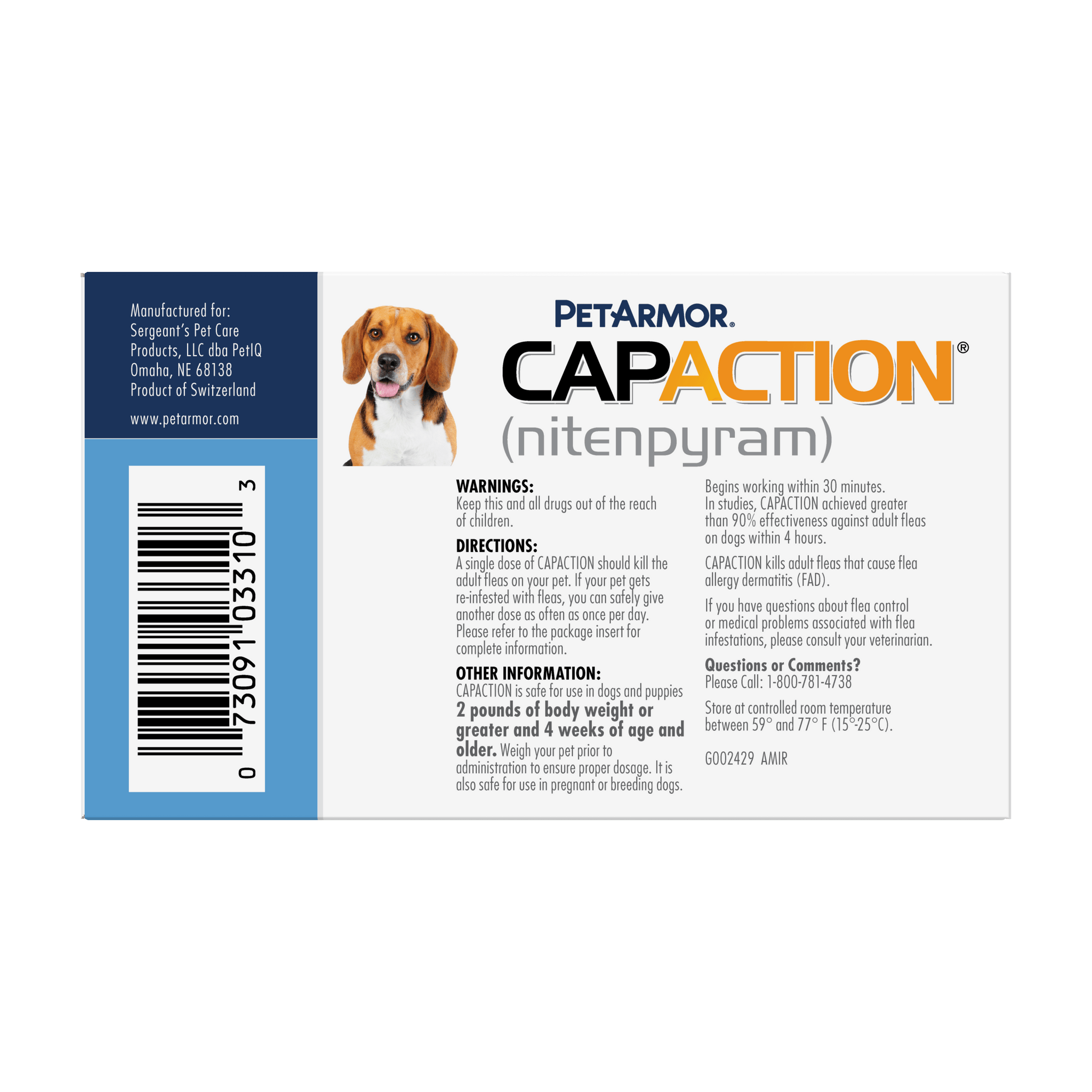 Capaction 2024 flea treatment