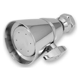 Adjust-A-Spray Showerhead, Fixed Mount, Chrome-Plated