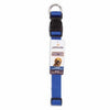 Adjustable Nylon Dog Collar, Blue, 1 x 16-26-In.