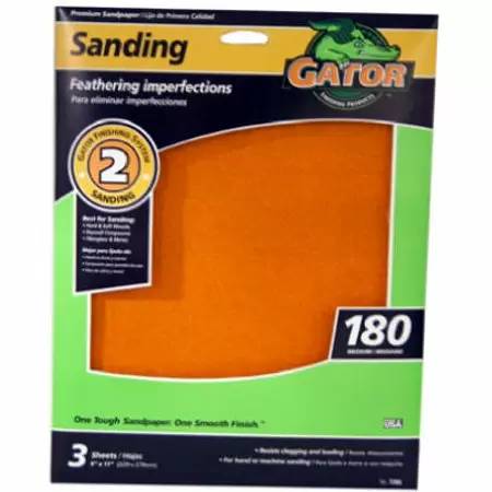 Gator Premium Aluminum Oxide sheets 180 Grit