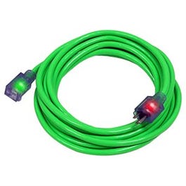 Pro Glo Extension Cord, Green, 14/3, 10-Ft.