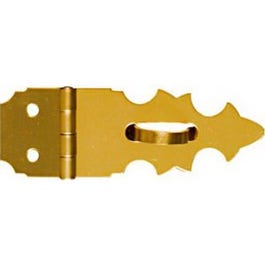 Decorative Hasp, Bright Brass, 5/8 x 1-7/8-In.