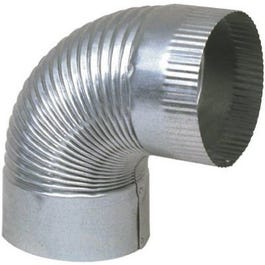 Furnace Corrugated Galvanized Elbow, 30-Ga., 6-In.