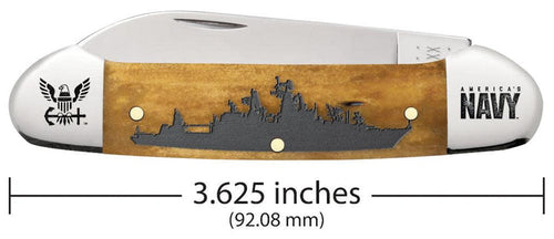 Case U.S. Navy® Antique Bone Canoe