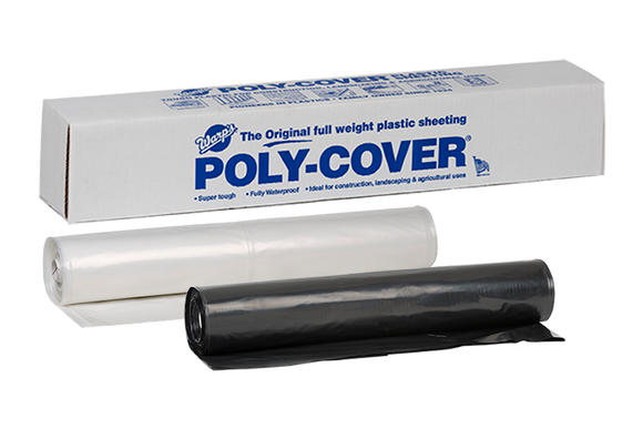 Warp Brothers Poly-Cover® Genuine Plastic Sheeting 20' x 100' x 4 Mil (20' x 100' x 4 Mil, Clear)