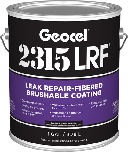 Geocel USA 2315LRF® Leak Repair-Fibered Brushable Sealant 1 Gallon Clear