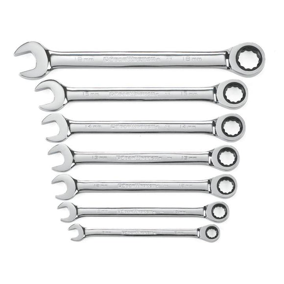 Apex Ratcheting Combination Metric Wrench Set (7 Pc. 72-Tooth)