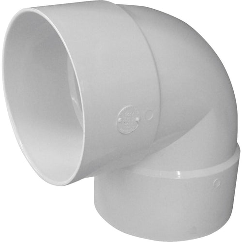 IPEX Canplas SDR 35 90 Degree 6 In. PVC Sewer and Drain Short Turn Elbow (1/4 Bend)