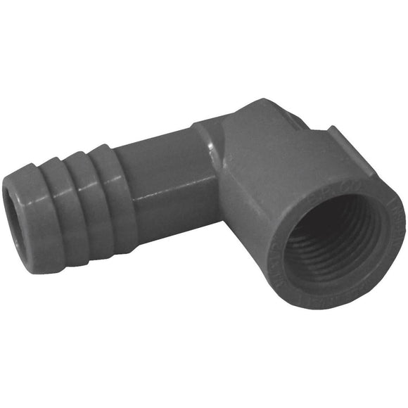 Boshart 3/4 In. x 1/2 In. FIP Reducing Polypropylene Insert Elbow