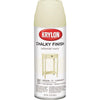 Krylon CHALKY FINISH 12 Oz. Ultra Matte Chalk Spray Paint, Colonial Ivory