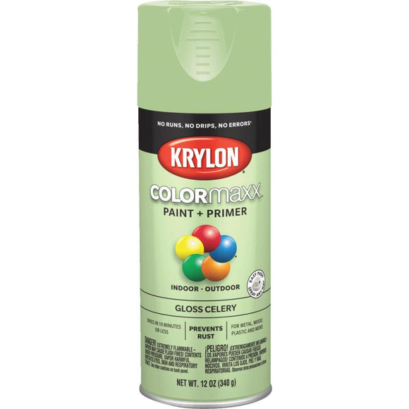 Krylon ColorMaxx 12 Oz. Gloss Spray Paint, Celery