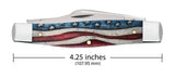 Case Star Spangled Series Embellished Smooth Natural Bone Large Stockman