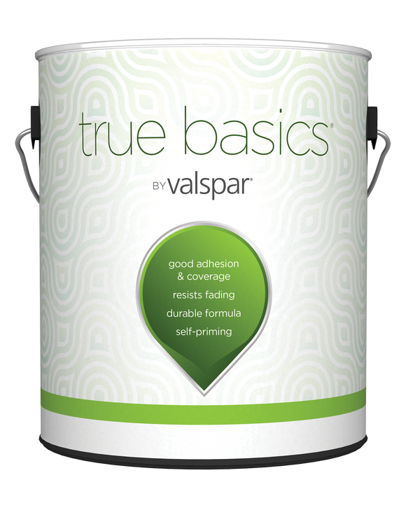 Valspar True Basics 1 gal Exterior Paint - Satin & White (1 Gallon, Satin & White)